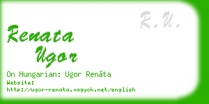 renata ugor business card
